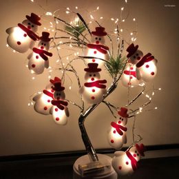 Strings 10Led Christmas Tree String Light Fairy Garland verlichting voor buitenbruiloft Kerstmis feesthuis Diy Decoration Drop