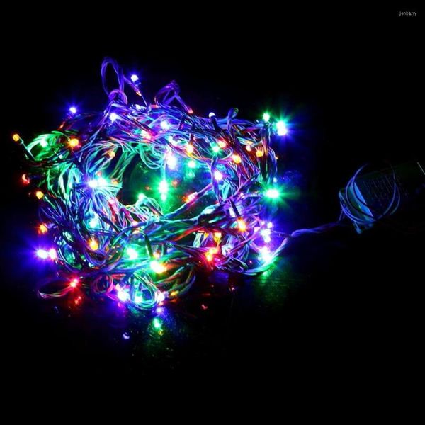 Strings 10M 110V 100 LED Holiday String Lighting pour la décoration de la maison en plein air Festival de Noël Party Fairy Strip Light avec prise américaine