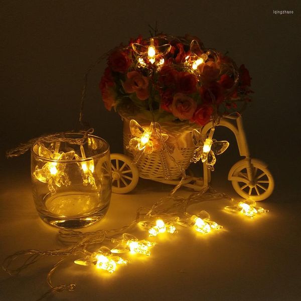 Cordes 10m 20m papillon LED chaîne fée lumières noël mariage décoration guirlandes Guirlande Lumineuse Luces Decorativas