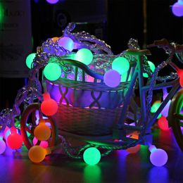 Cordes 10m guirlande extérieure lumières 100 LED boule globe fée pour mariage vacances décoration de noël lampe fête