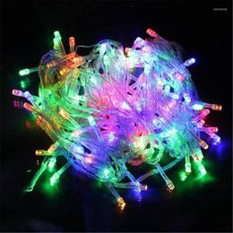 Cordes 10M RVB LED Guirlande Lumineuse Lumières De Noël Intérieur Extérieur Décoration D'arbre De Noël 100 LED Étanche Vacances Guirlande Fée S5