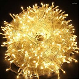 Strings 110 / 220 V extérieur 10M 100LED guirlande lumineuse guirlande étanche fée lumière noël fête de mariage vacances jardinage décoration