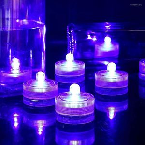 Strings 12pcs Dompel Led Light Flameless Candle Tealights Underwater Pool Lights for Wedding Home Vase Festival Party Decoratie