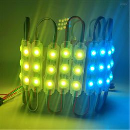 Cuerdas 12V WS2811 Módulos LED de píxeles digitales Dream Color RGB String IP68 a prueba de agua para publicidad Letra Signo Retroiluminación