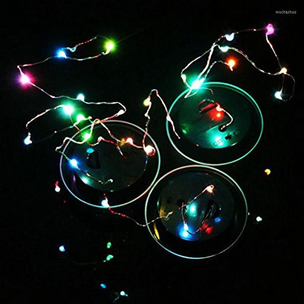 Cuerdas 1m 10leds Solar Powered Mason Jar Tapa Insertar Fairy String Vine Light Lantern Patio Jardín Botella Porche Night Wedding Party Decor