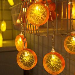 Cordes 1 M/2 M LED guirlandes lumineuses nouveauté citron lumière de vacances pour jardin fête chambre décorative fée extérieur noël JQ
