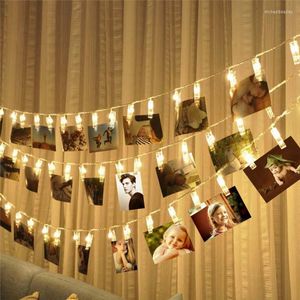 Strings 1m 3m 4m kaartfoto's POS Clips Pinnen Bright Led String Licht Batterij Power Indoor Home Party Festival Bruiloft Decor