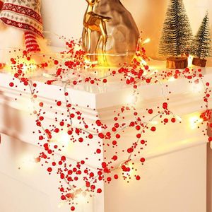 Strings 1pcs LED Red Beads String Lights Waterproof Night Light for Christmas Wedding Birthdays Year Decoration Lamp