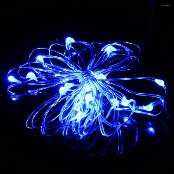 Cordes 2.2 m LED guirlande lumineuse extérieure fée guirlande batterie puissance fil de cuivre lumières pour noël feston fête mariage