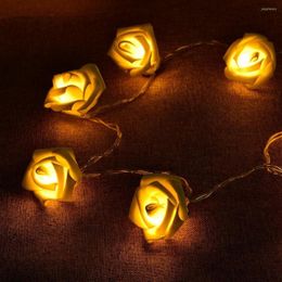 Strings 2.2M STRING LICHTEN 20 LED ROSE BLOEM GARLAND KRIZS FELLIJK LAMP Fairy Light Wedding Gardens Party Kerstdecoratie