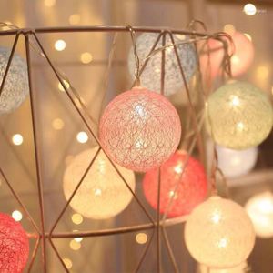 Strings 20 LED STRING LICHTEN CATTONEEL KLAAM Fairy Lighting voor Outdoor Holiday Wedding Christmas Party Home Room Decoratie