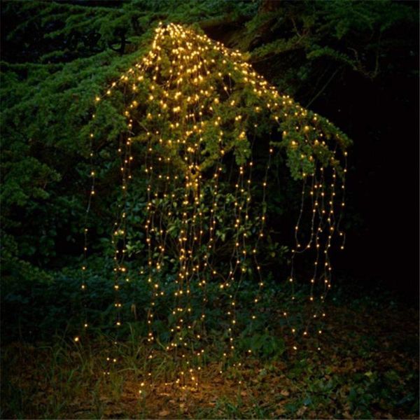 Cordes 200leds fil de cuivre fée guirlande lumineuse LED branche de vignes pour la décoration de fête d'arbre de noël DC 3V 2A AdapterLED