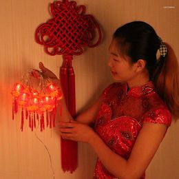 Strings 2022 Promotie Luces Led Decoracion Aankomstjaren vierkante lantaarn snaarlichten voor het jaar voorjaar festival Warm White Christmas