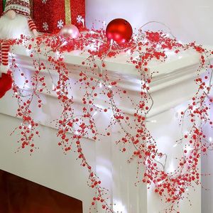 Strings 20leds Berry kralen Garland Light String 2m/6.56ft Warm Wit Witte Outdoor Christmas Decoratie Fairy Lights Simulatie Pearl Lamp