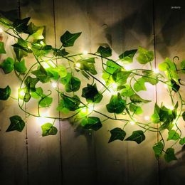 Strings 2M Leaf vorm LED STRING Lichten Ivy Fairy Garland Lamp voor Kerstmis Woonkamer Decor Tuin Outdoor Decoraties Navidad 2022