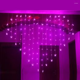 Strings 2m LED Gordijn String Licht Licht Garland Romantische Fairy Garden Party Lights Outdoor Deco Wedding Kerstdecoratie voor thuis