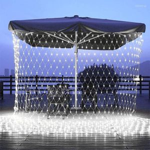 Strijkers 3 2m 2 1,5 1,5 m LED net net gaas Fairy String Licht Kerstmis Wedding Holiday Achtergrond raam Gordijn IJ.