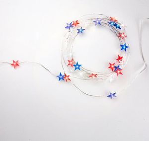 Snaren 3,3 m 30stars zilveren draad LED String Fairy Light Batterij aangedreven slinger voor Diwali Christmas Tree Halloween Living Room Decor