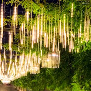 Strings 3 Set Meteoor Douche String Lights Street Outdoor Christmas Decoratie voor Home Tree Wedding Curtains Garden vakantiesfeer