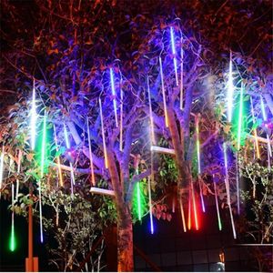 Strijkers 30/50cm 8 Tube Outdoor Meteoor Douche Regen LED LED LICHTEN Kerst Tree Decorations For Home Year Navidad Weddingled