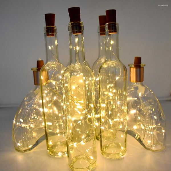 Strings 30 LED Bouteille de vin Lumières avec Cork 3M Fée Mini String pour bouteilles d'alcool Artisanat Fête Décoration de mariage