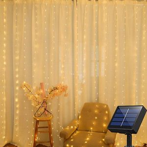 Strings 300 Leds Gordijn Fairy Lichtslingers LED Guirlande Lamp Kerst Bruiloft Vakantie Buitenkamer Decorat