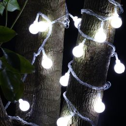Strings 300led Ball Globe Fairy Light String 30m Lichten Garlands EU/US Plug Christmas Led Bulbs Lamp Celebration Holiday Party Wedding