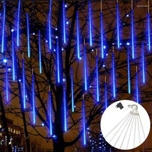 Strings 30cm LED Météore Douche Lumière Extérieure Étanche Chute Goutte De Pluie Fée Chaîne Festive Fête De Noël Terrasse Jardin Décor À La Maison