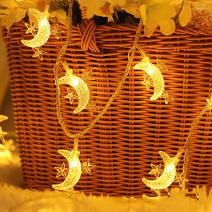 Cordes 3M/1M LED étoile et lune guirlandes lumineuses fée noël décoration de mariage batterie fonctionner scintillement