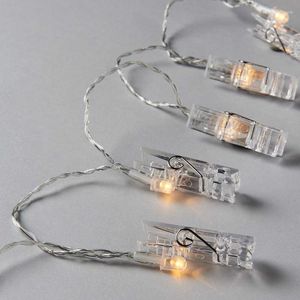 Cuerdas 3M 20LED USB Plug Wall LED decorativo Po Clips Pegs String Fairy Lights para la decoración de la exhibición de la boda Fiesta de Navidad