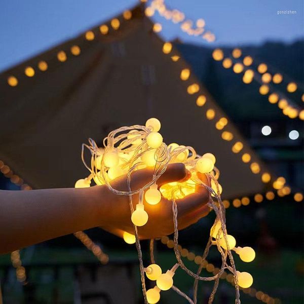 Cordes 3 m 20 LED alimenté par USB guirlandes lumineuses IP44 étanche Camping tente décorative mariage ampoules extérieur jardin décoration