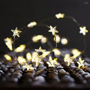 Strings 3M 30leds Wit Warm Led Star Koperdraad String Licht Fairy Batterij Operate Kerstmisbruiloft Decoratie