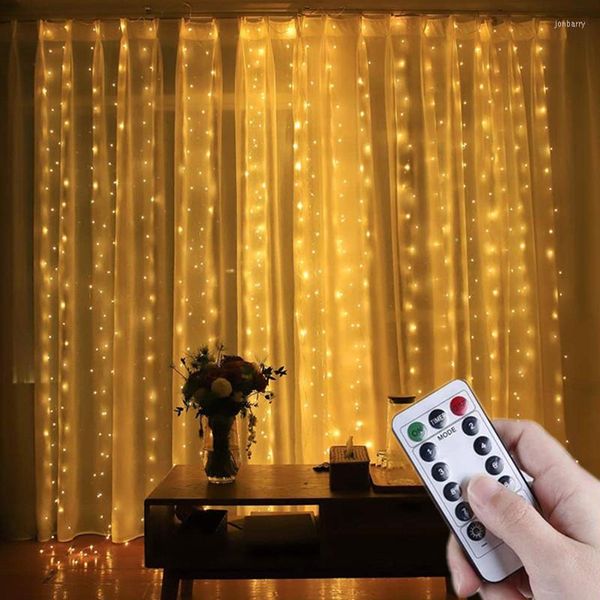 Cordes 3m LED Light Garlands Christmas Fairy Lights Remote Contrôle USB Garland Curtain Lamp Festoon Year Decoration For Home Window