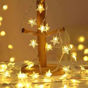 Guirlandes lumineuses étoiles de 3M, 110V/220V, guirlande de noël, lampe féerique d'extérieur pour arbre de noël, fête de vacances, décoration de mariageLED LEDLED LED