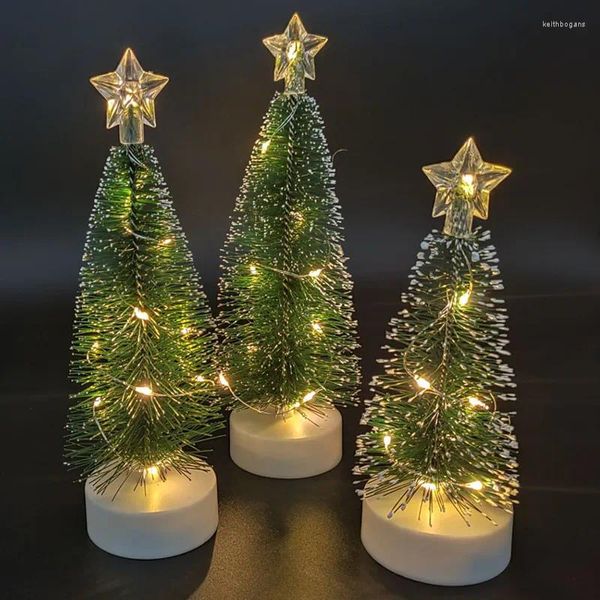 Cuerdas 3 unids LED Tree Light Navidad Batería Operada Noche Día de San Valentín Boda para fiesta Decoración del hogar Regalos