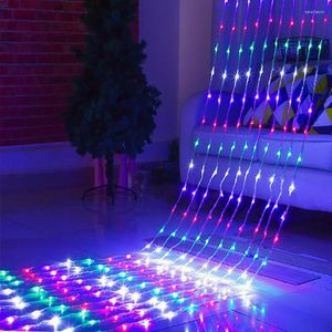 Cordes 3x3m / 6x3m / 3x6m LED cascade rideau clair fée extérieure de Noël de douche de météore de Noël pour décoration de vacances