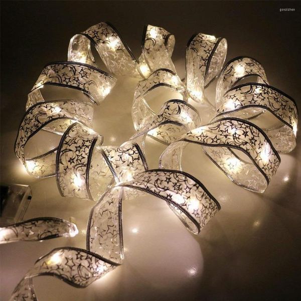 Cordes 40/50 ruban LED guirlandes lumineuses 4/5M décoration d'arbre de noël arcs année lumière décor à la maison
