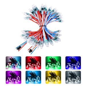 Cuerdas 50ct 12mm DC 12V WS2811 Pixeles Digital direccionable LED Cadena de luces Impermeable RGB Full ColorLED