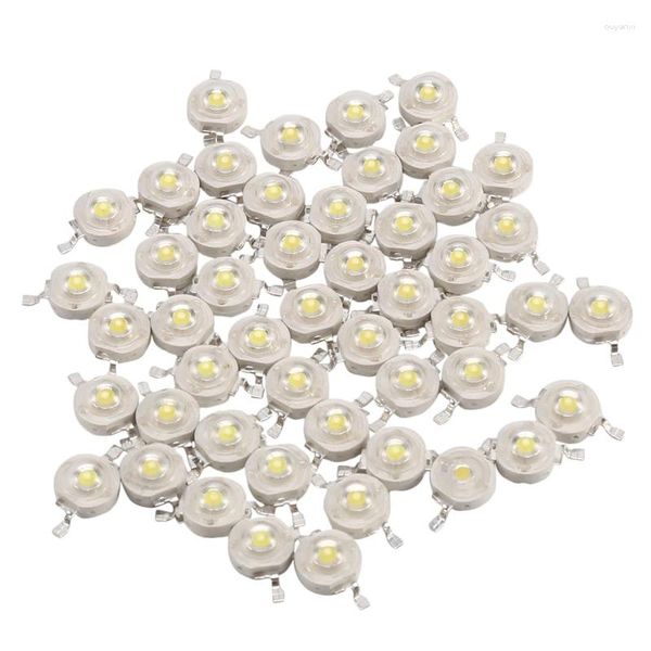 Cordes -50 pièces 1W Diode haute puissance perles LED blanc froid 1 puce WaLamp 3V-3.4V