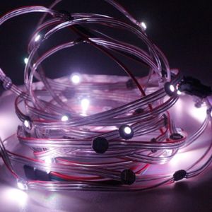 Strings 50 stcs WS2812B Voorgesold LED Module Christmas Fairy String 5V Adresable individueel paneel RGB met koellichaam bootlled stringsleding