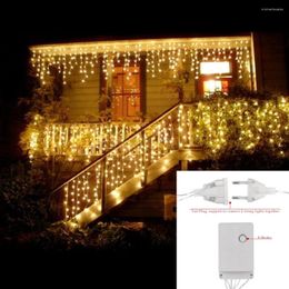 Cordes 5M Rideau Icecle Led String Light Droop 0.4 / 0.5 / 0.6m Noël Vacances Guirlandes Faiy Xmas Party Garden Stage Décoratif