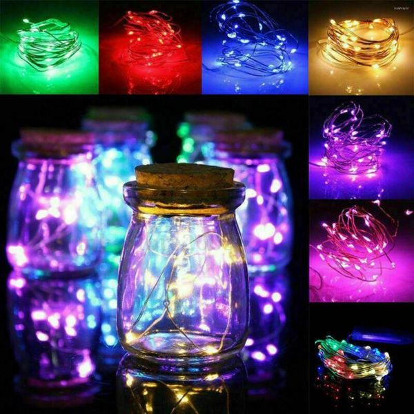 Strings 5M LED String Lights 3 X piles alimentées éclairage de vacances guirlande de fée pour la décoration de fête de mariage d'arbre de noël