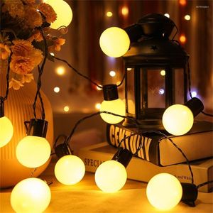 Strings 5m USB/Batterij aangedreven LED Globe String Licht 5 cm Diameter Bolbroof voor Kerstmis bruiloft Decor Outdoor Lighting