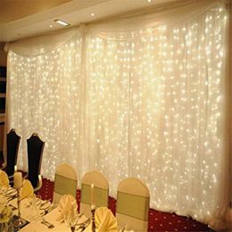 Cords 5pcs Fairy rideau corde Lumière 304led 3m Venture de la maison Party Patio Paro Garden Bar Decor 31V