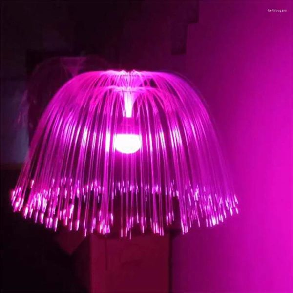 Cordes 60 / 80cm Arbre de Noël Méduse Lampe suspendue Lampe extérieure Fibre Optique Fée Guirlande Lumineuse LED Guirlande