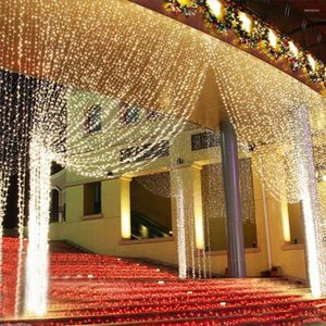 Cordes 6m x 3m 600 rideau LED String Light Outdoor Garden Home Holiday Christmas Decorative Wedding No￫l Garland Fairy Garland