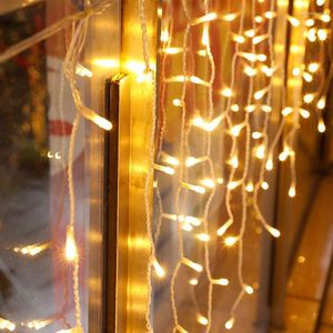 Strings 6x3/3x3/3x1m LED Icicle String Fairy Lights Christmas Decorations Outdoor slingers huis voor bruiloftsfeest tuin decor navidad