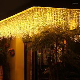 Cordes 6x3m / 3x3m LED ICTICLE FAIRY Light String Garland Patio Lights décorations de Noël pour le jardin extérieur mariage Navidad Decor