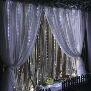 Cordes 8 Modes 300 Icicle IP67 Fenêtre Rideau Lumières Extérieure LED Chaîne Lumière De Noël Maison Mur Chambre Décorations