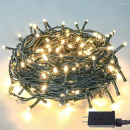 Strings 8 Modi Christmas String Licht 30m 200 LED Outdoor Waterdichte indoor Fairy Lights Halloween Garden Patio Wedding Bomen